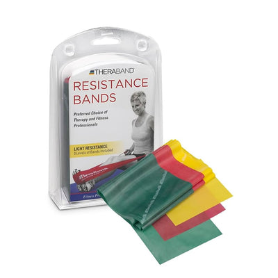 סט 3 גומיית אימון בבליסטר THERABAND Resistance Band Beginner Kit