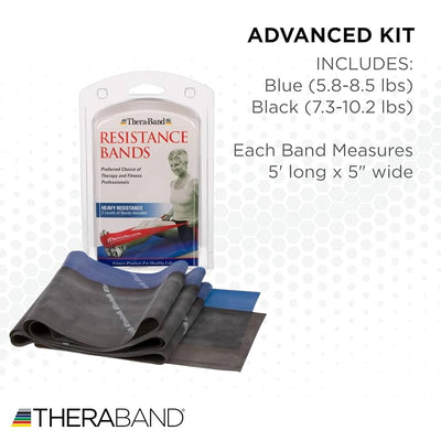 סט 2 גומיית אימון בבליסטר THERABAND Resistance Band Advanced Kit