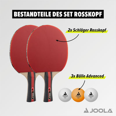 סט טנ"ש 2 מחבטים + 3 כדורים - Joola Set Rosskopf