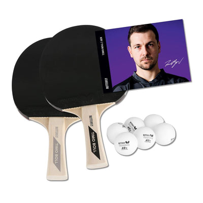 BUTTERFLY TIMO BOLL SET סט 2 מחבטים ו- 6 כדורים בטרפליי