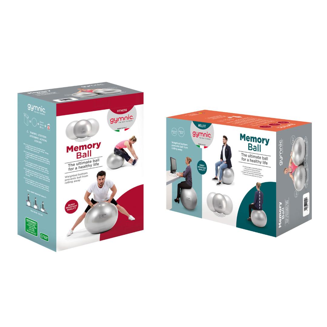 כדור אימון עם בסיס כובד 65 ס"מ Gymnic Memory Ball BRQ