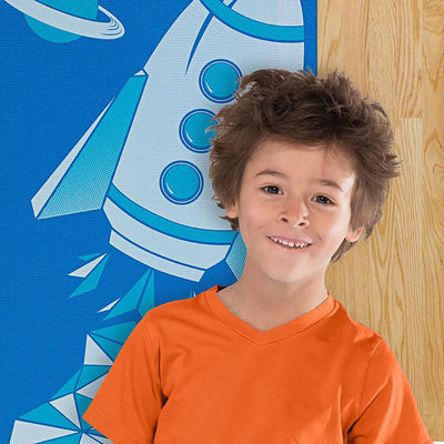 מזרן יוגה פרימיום 4 מ"מ לילדים Blue Rocket
