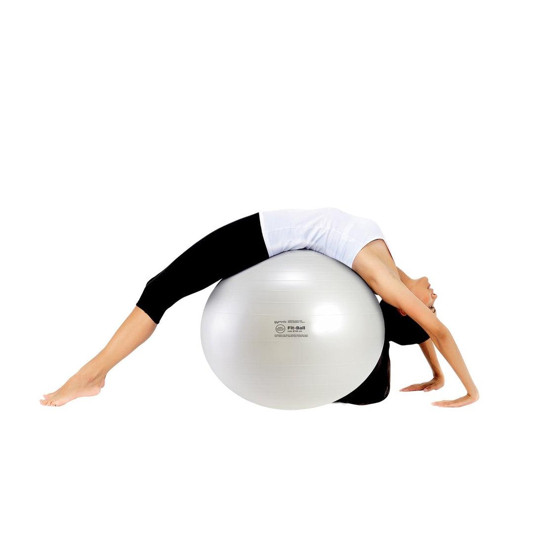 כדור פיזיו לבן פנינה 55 ס"מ Gymnic Fit-Ball BRQ-®GYMNIC-בש גל - ציוד ספורט