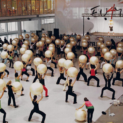 כדור פיזיו לבן פנינה 55 ס"מ Gymnic Fit-Ball BRQ-®GYMNIC-בש גל - ציוד ספורט