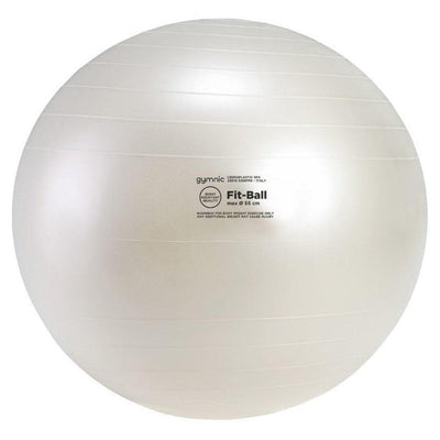 כדור פיזיו לבן פנינה 55 ס"מ Gymnic Fit-Ball BRQ-®GYMNIC-בש גל - ציוד ספורט