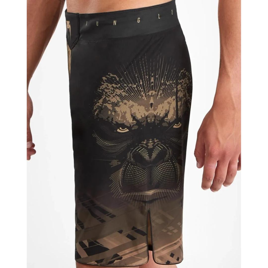 מכנסי לחימה Venum Gorilla Jungle Fightshort Black Sand - LARGE