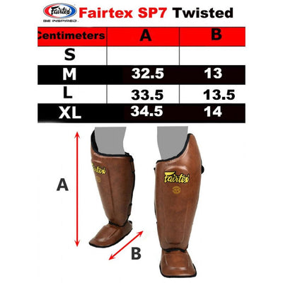 מגן עצם וכף רגל חום SP8 PU-®FAIRTEX-בש גל - ציוד ספורט